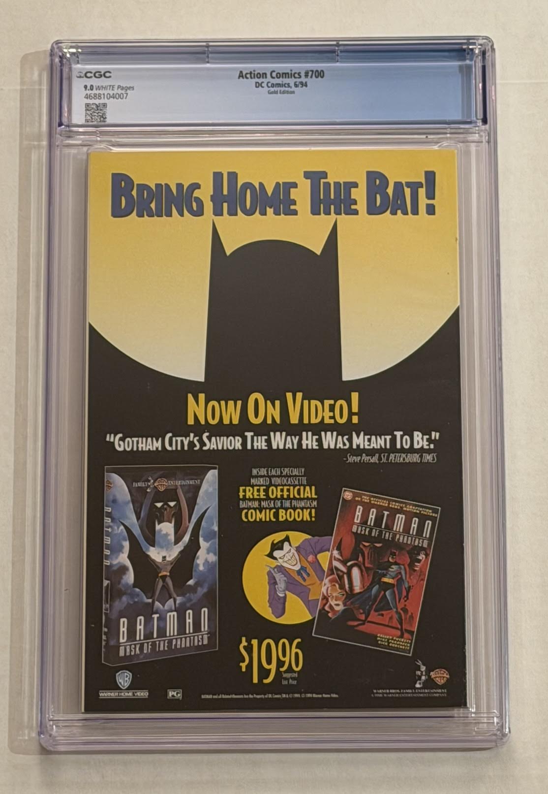 Supermsan in ACTION #700 GOLD EDITION CGC 9.0