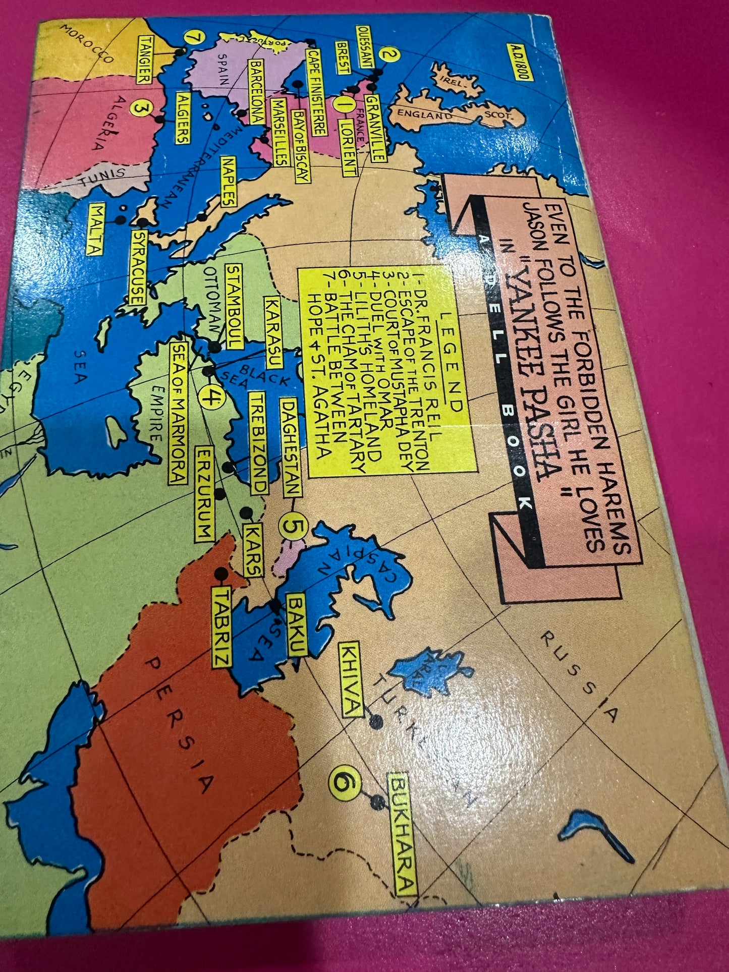 Yankee Pasha by Edison Marshall Dell Mapback
