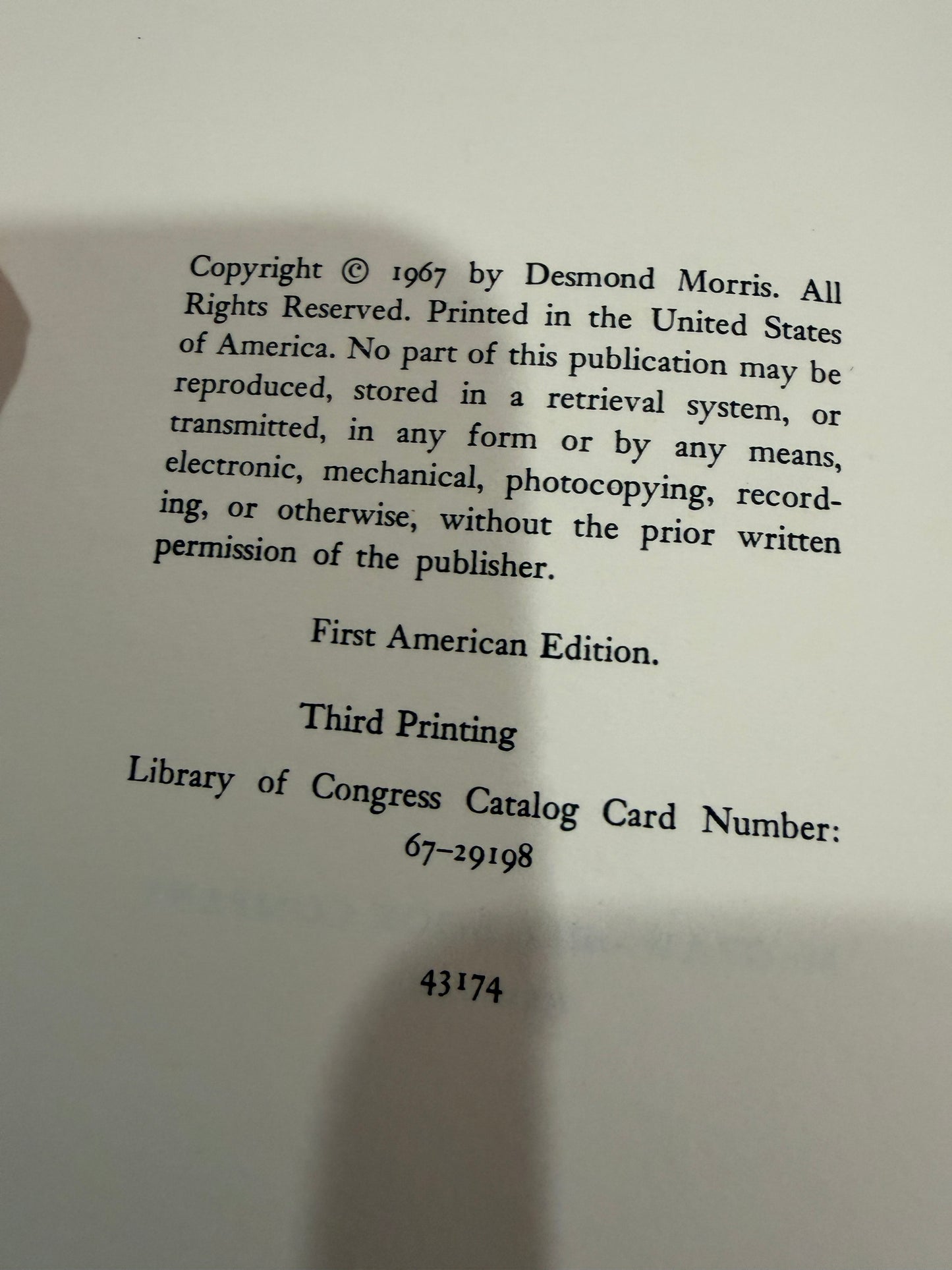The Naked Ape By Desmond Morris