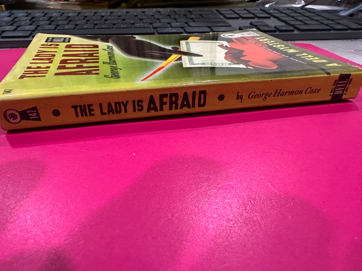The Lady is Afraid by George Harmon Coxe DELL MAPBACK #147