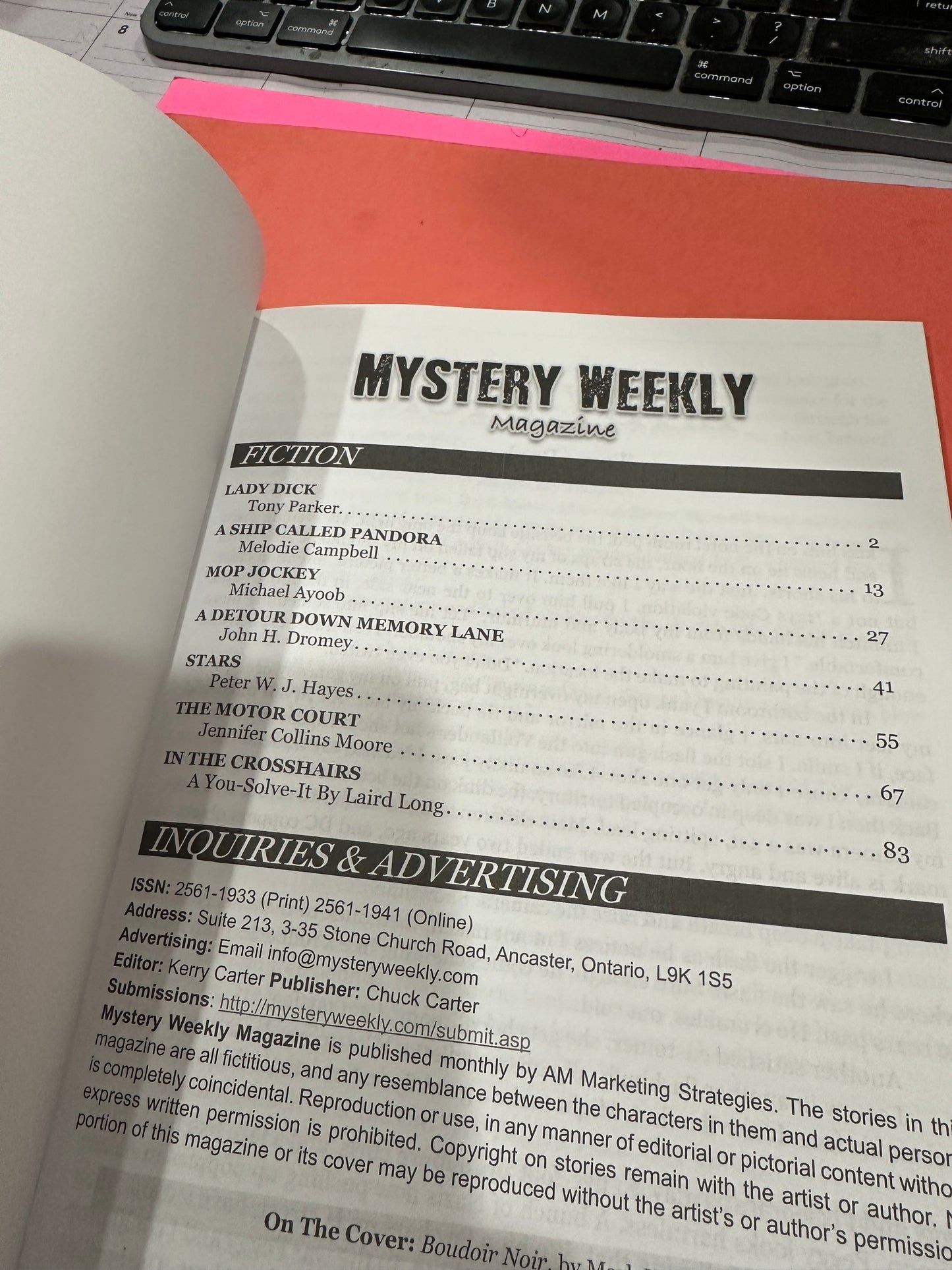 Mystery Weekly magazine June 2018
