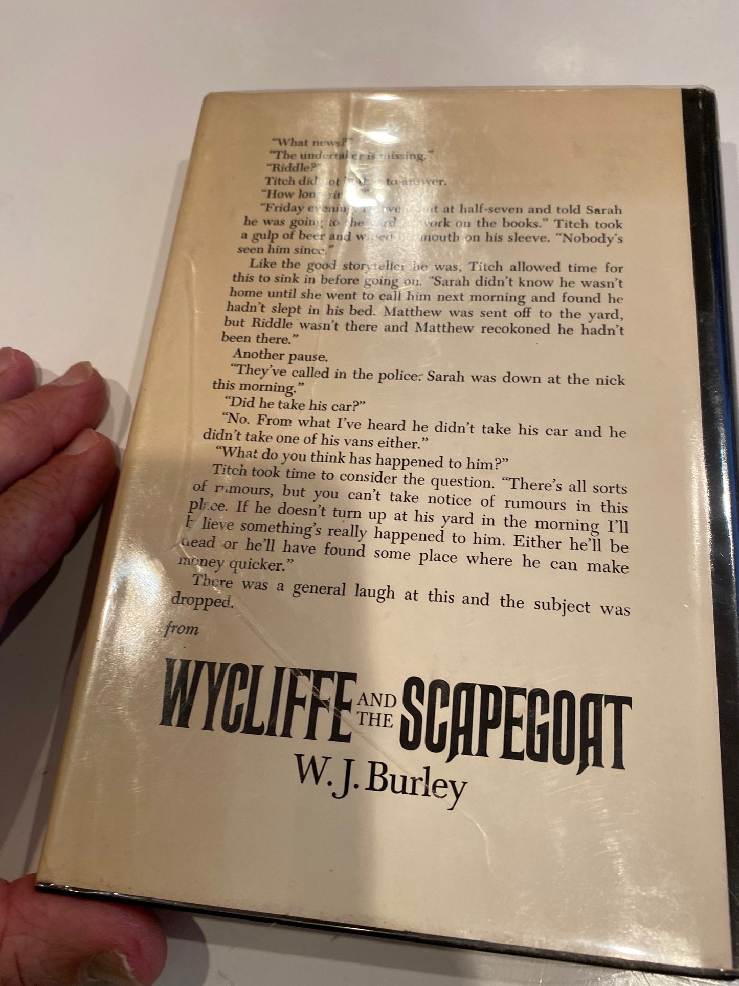 Wycliffe and the Scapegoat by W.J. Burley