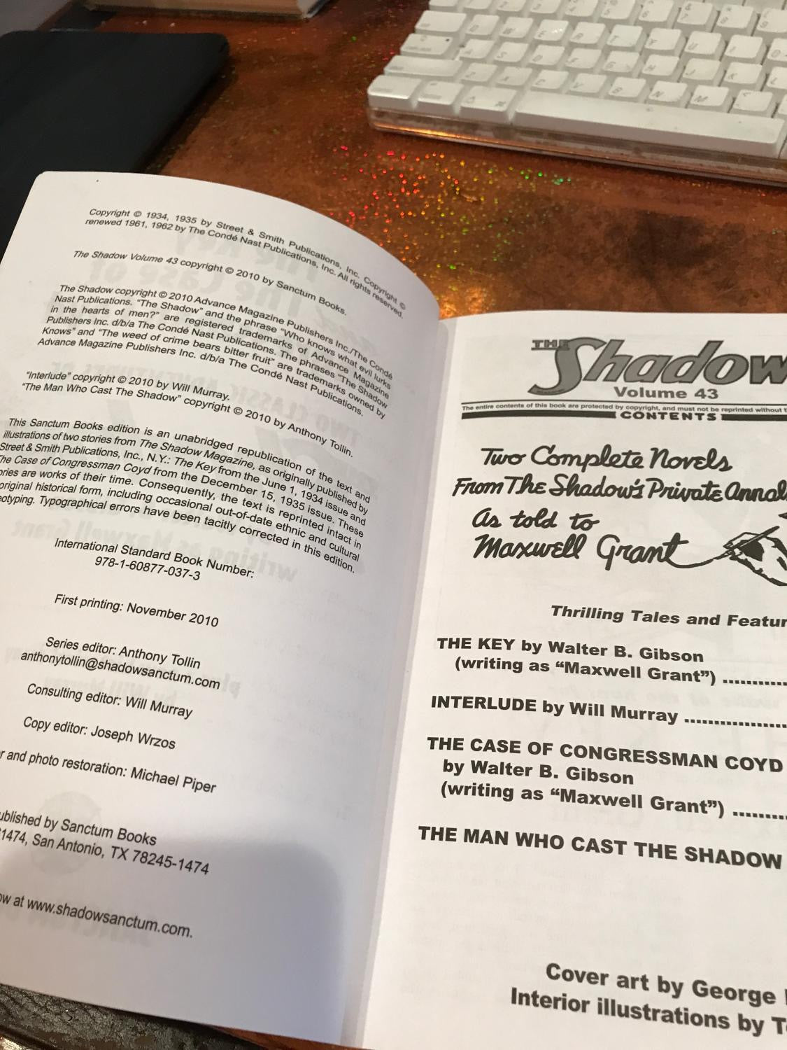 THE SHADOW # 43 THE KEY & THE CASE OF CONGRESSMAN COYD