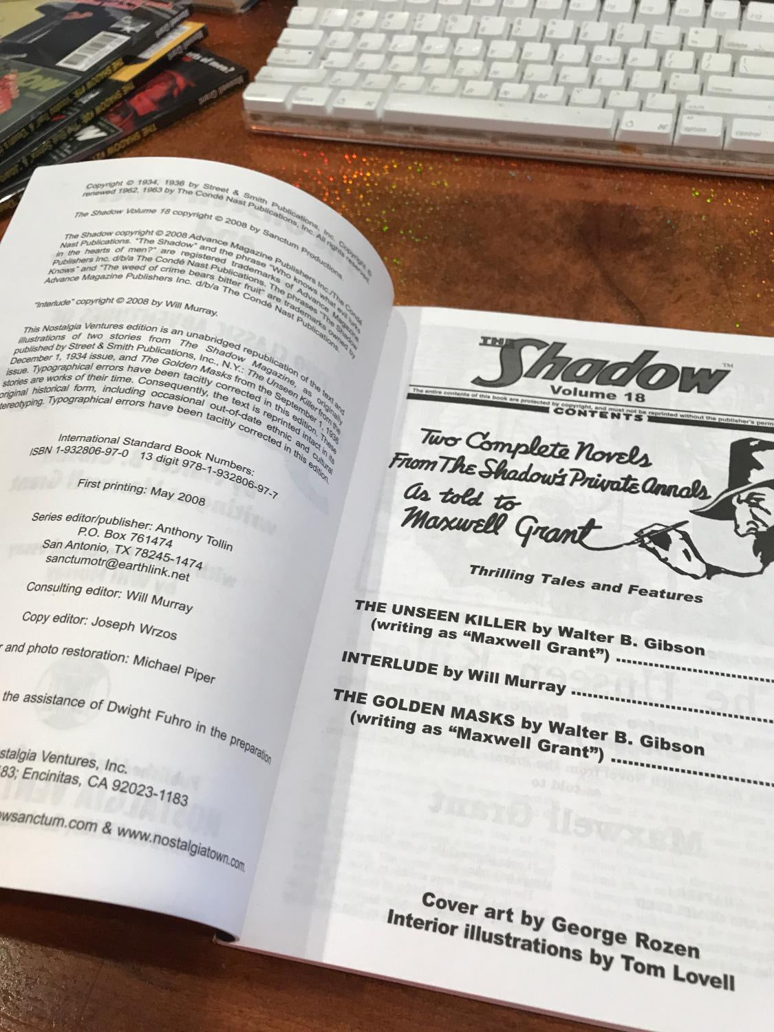 THE SHADOW # 18 THE GOLDEN MASKS & THE UNSEEN KILLER