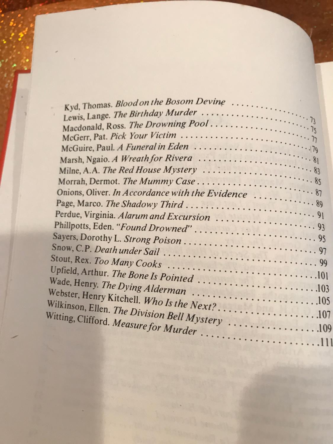A BOOK OF PREFACES to fifty classics of crime fiction 1900-1950
