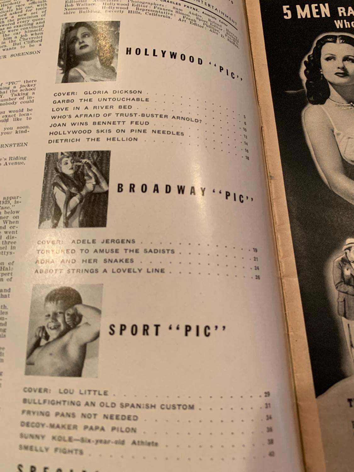 PIC magazine- NOVEMBER 14, 1939