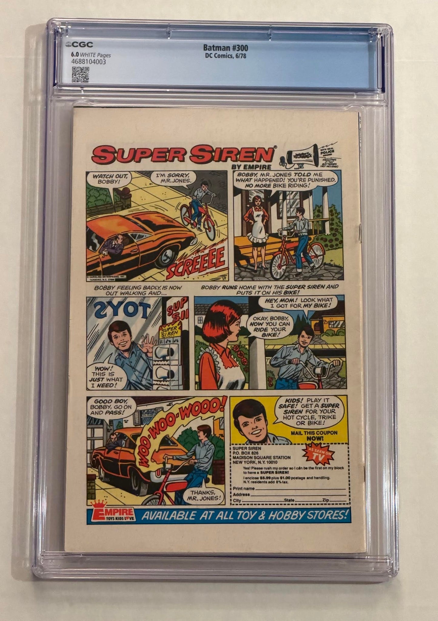 Batman #300 CGC 6.0