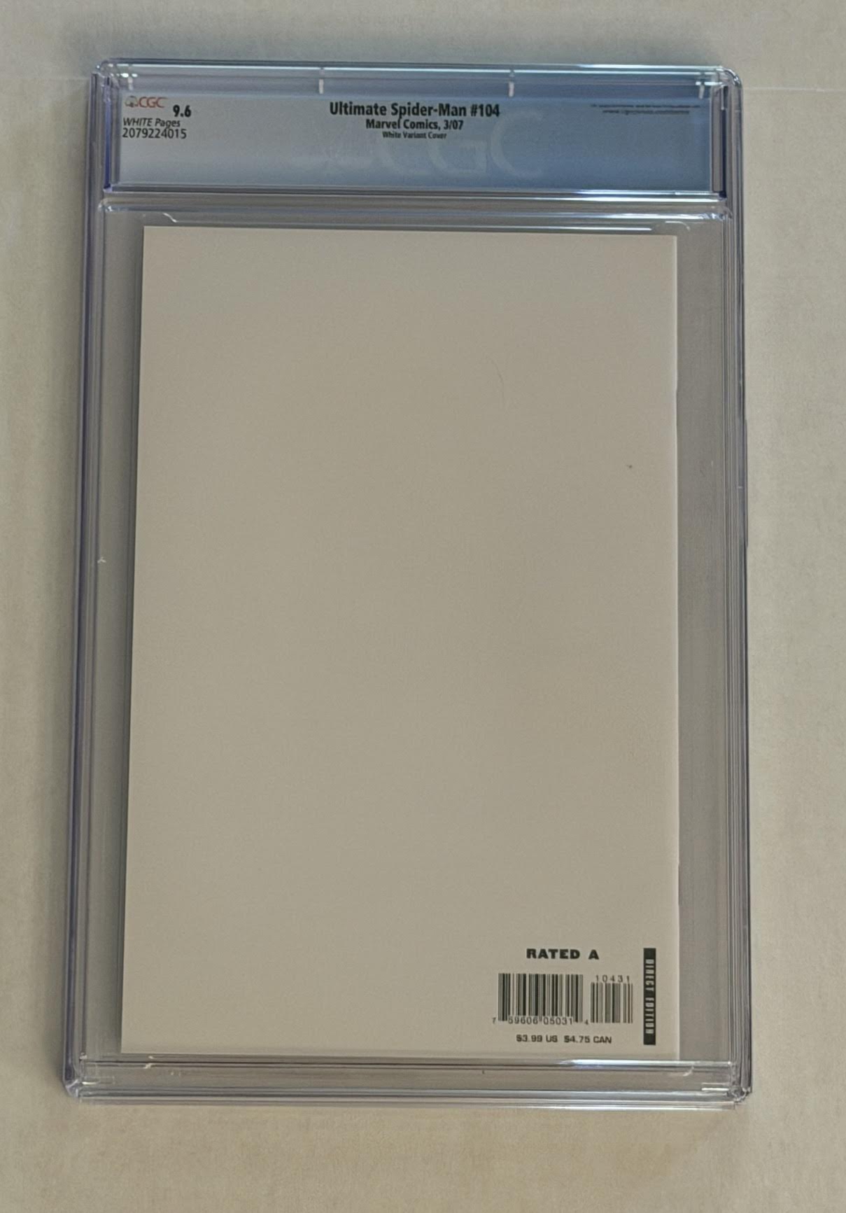 Ultimate Spiderman- 104  graded 9.6