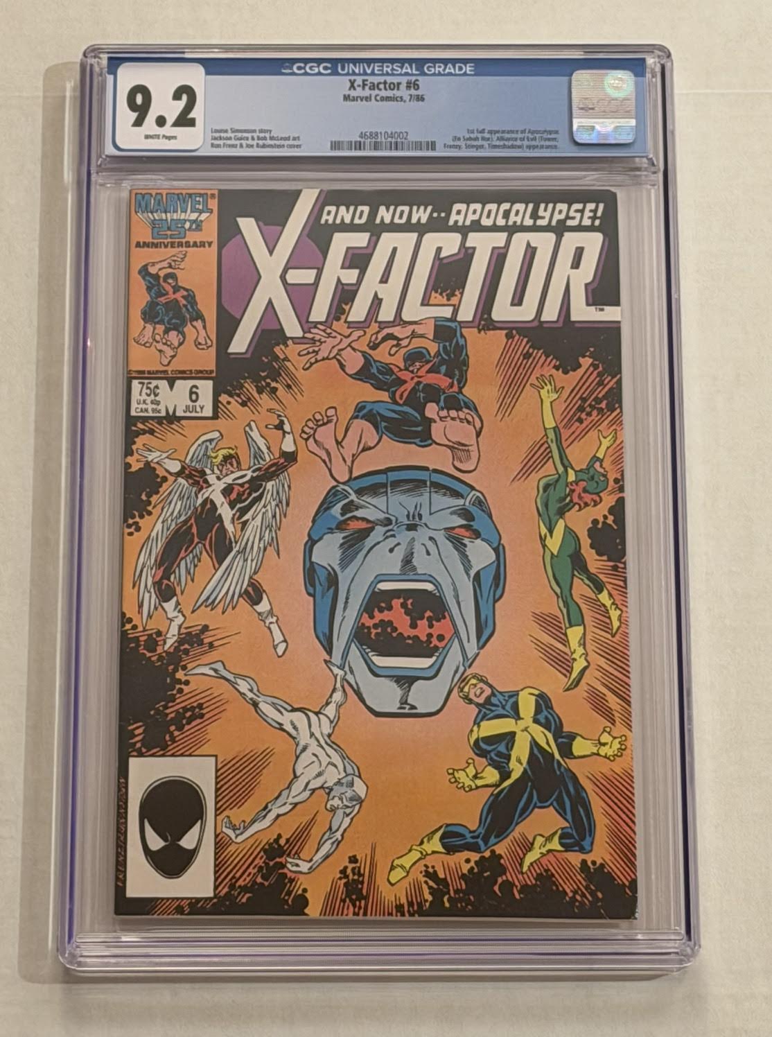 X-Factor #6 CGC grade 9.2