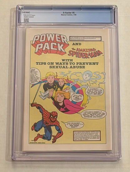X-Factor #6 CGC grade 9.2
