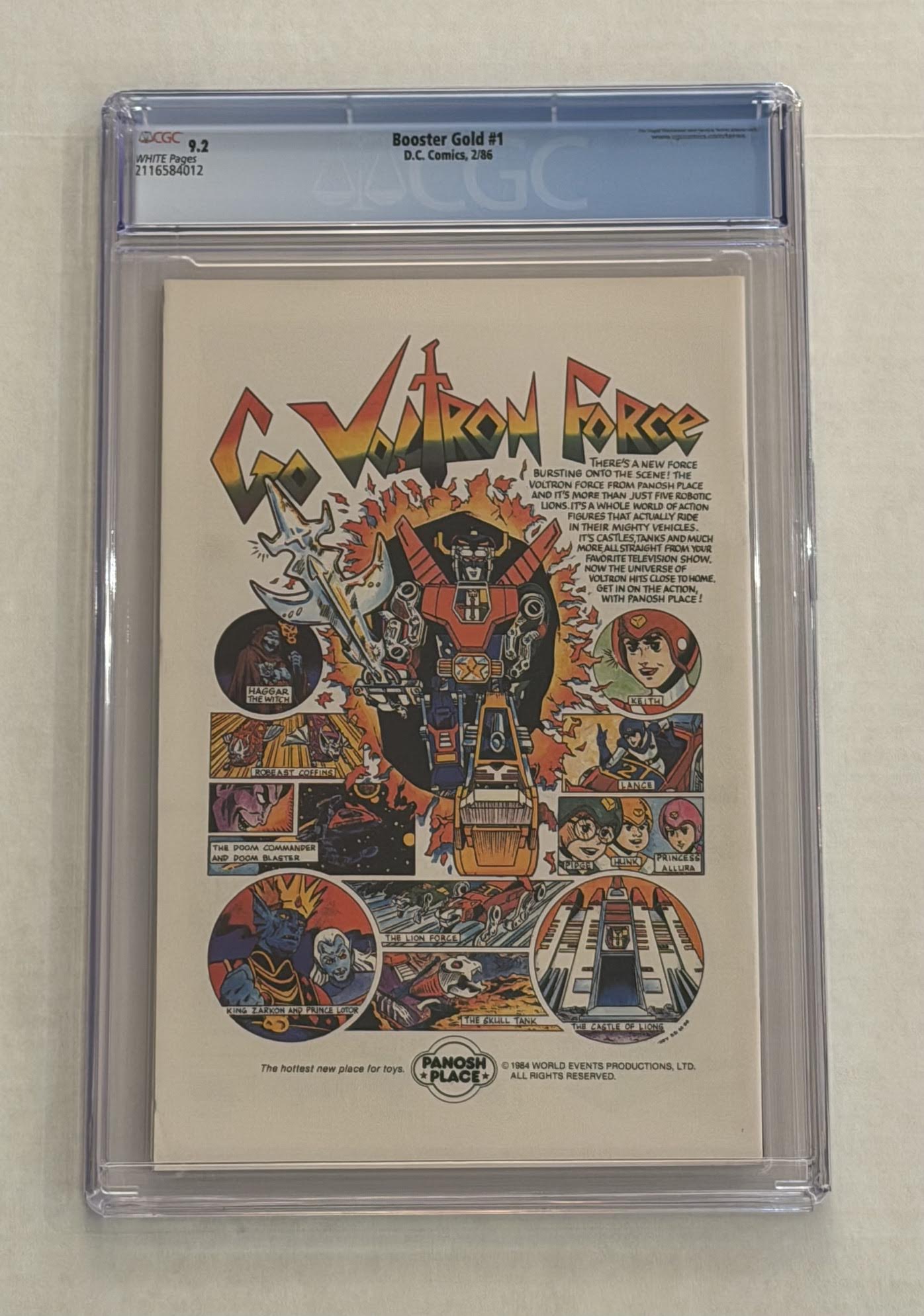 Booster Gold #1 Newstand graded CGC 9.2