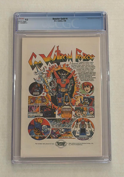 Booster Gold #1 Newstand graded CGC 9.2