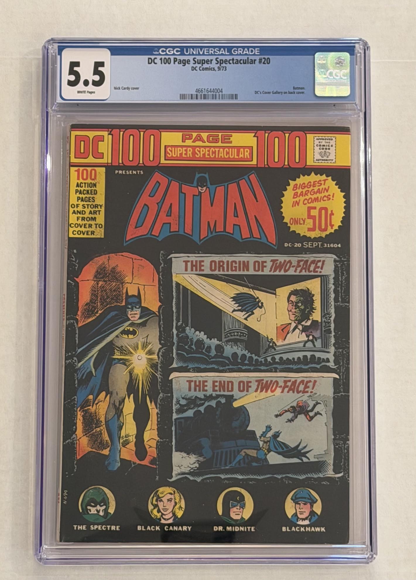 DC 100 page Super Spectacular #20 CGC graded 5.5