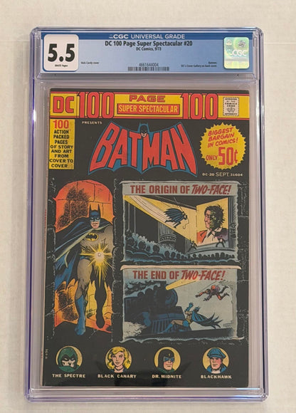 DC 100 page Super Spectacular #20 CGC graded 5.5