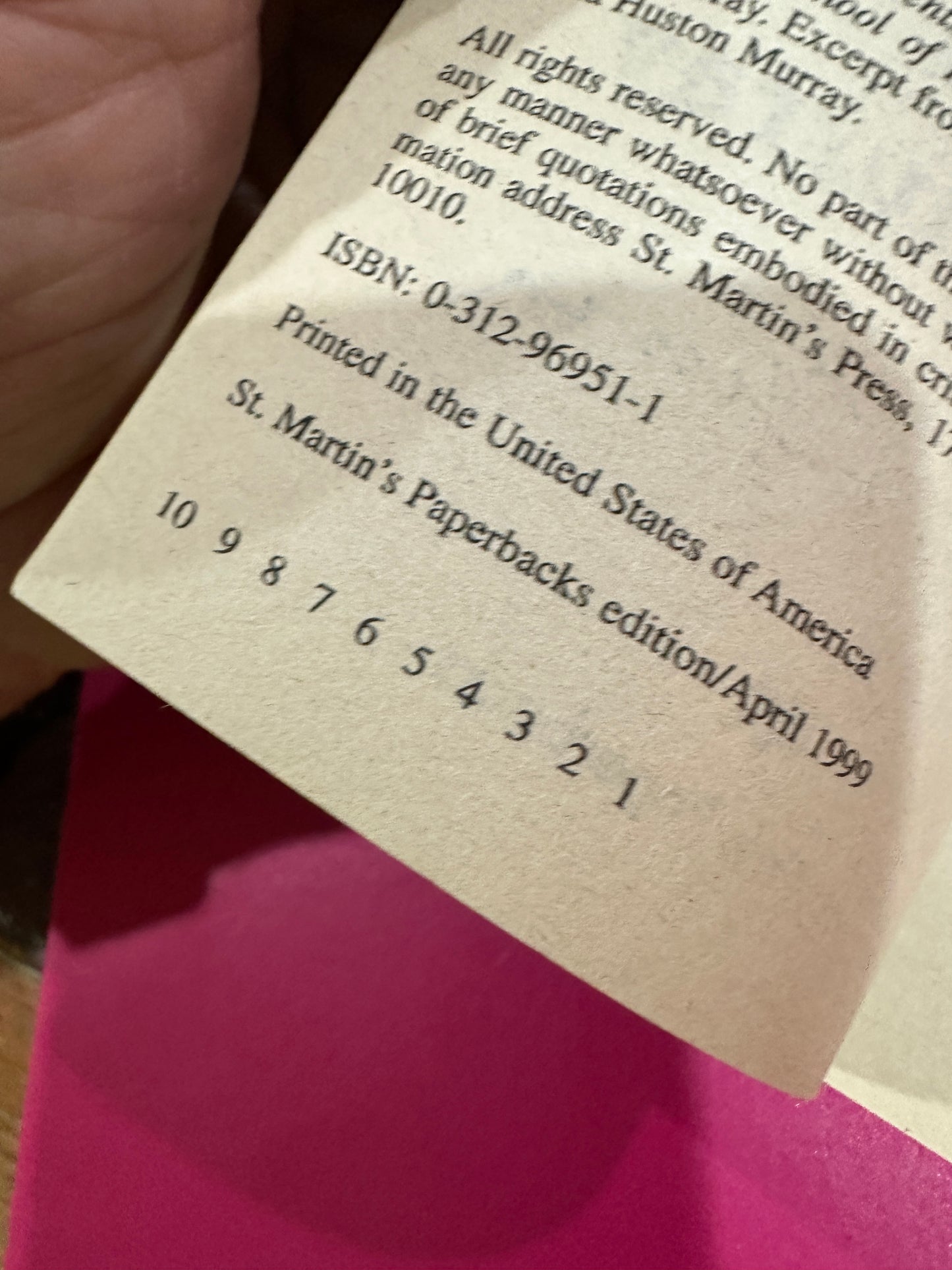 A Score To Settle ( signed 1st)