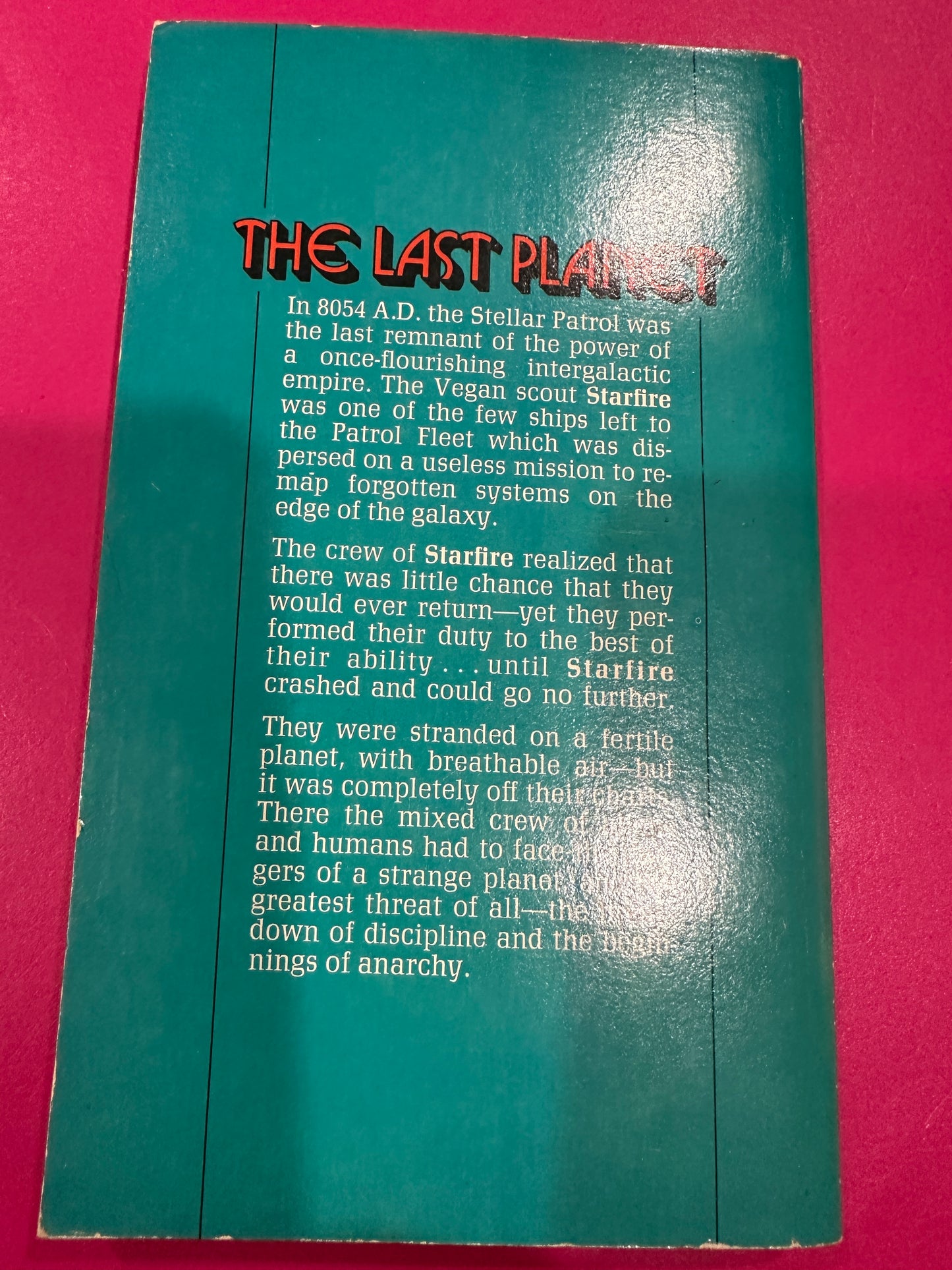 The Last Planet
