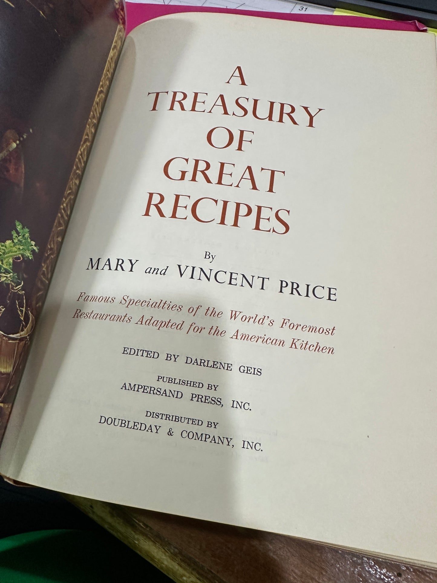 A treasury of Great Recipes by Mary & Vincent Price