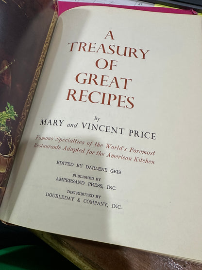 A treasury of Great Recipes by Mary & Vincent Price