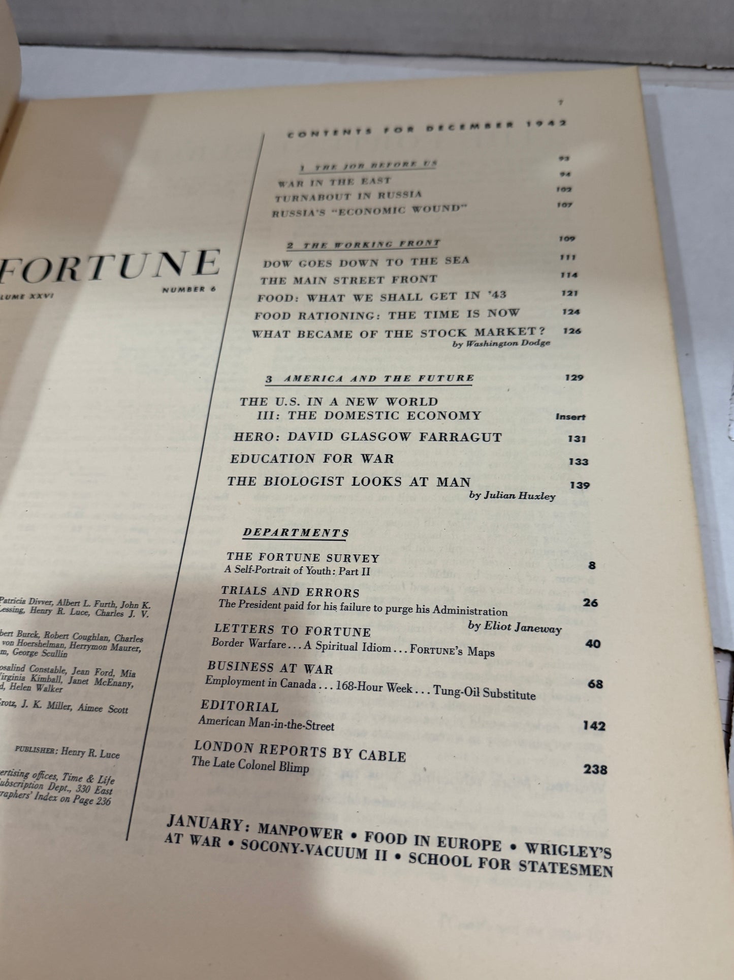 Fortune December  1942