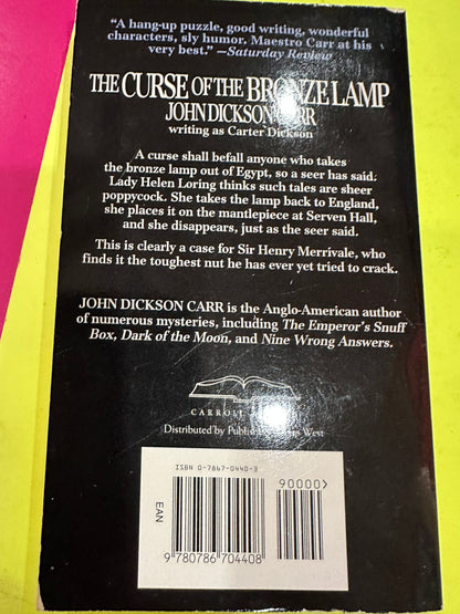 The Curse of the Bronze Lamp