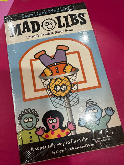 Off-the -Wall Mad Libs ( sealed) with Slam Dunk Mad Libs