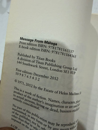 Message From Malaga