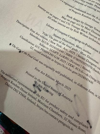 The Gates of the Feral Gods  Signed)