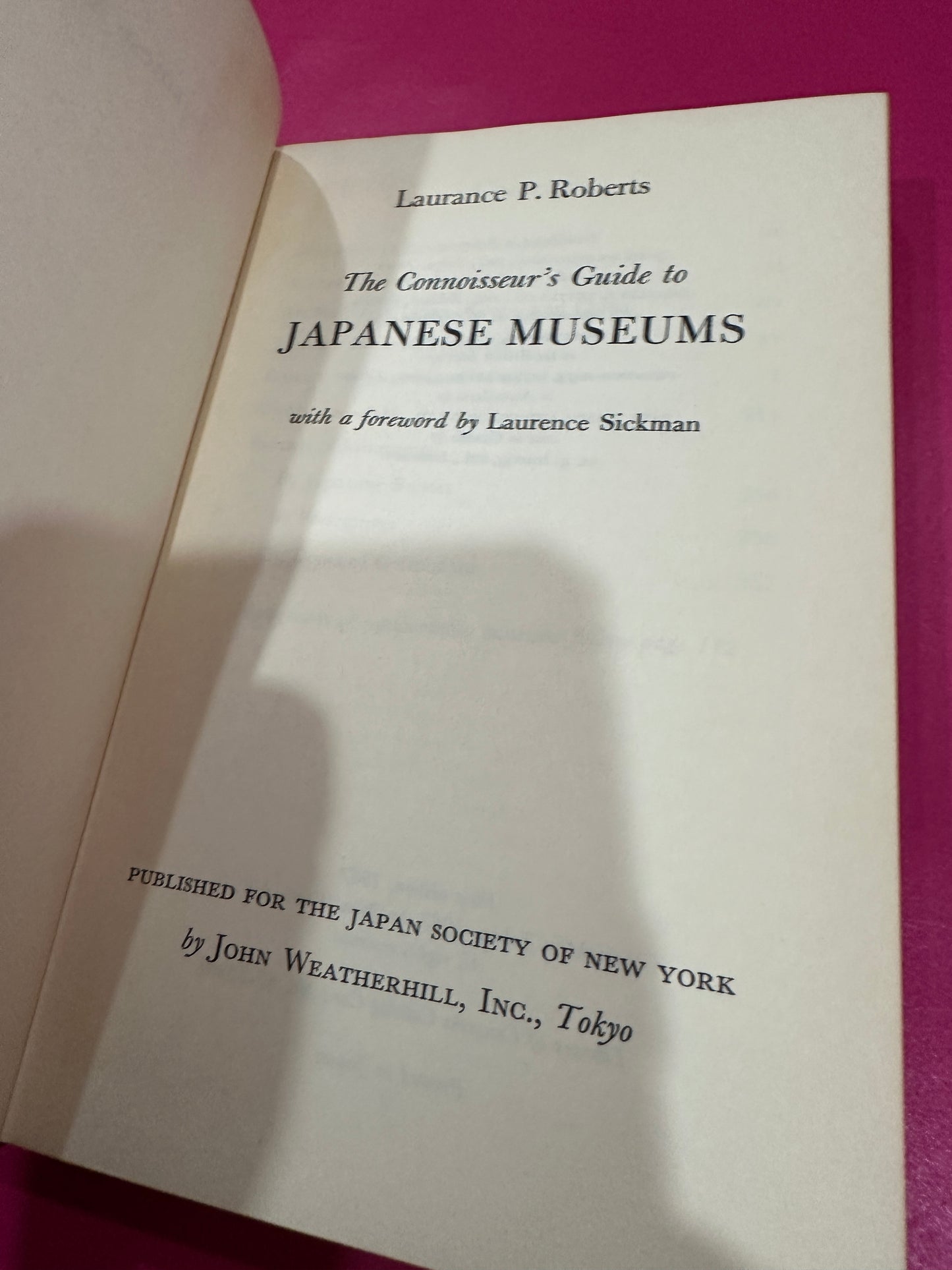 The Connoisseur's Guide to Japanese Museums WITH POSTCARD SET