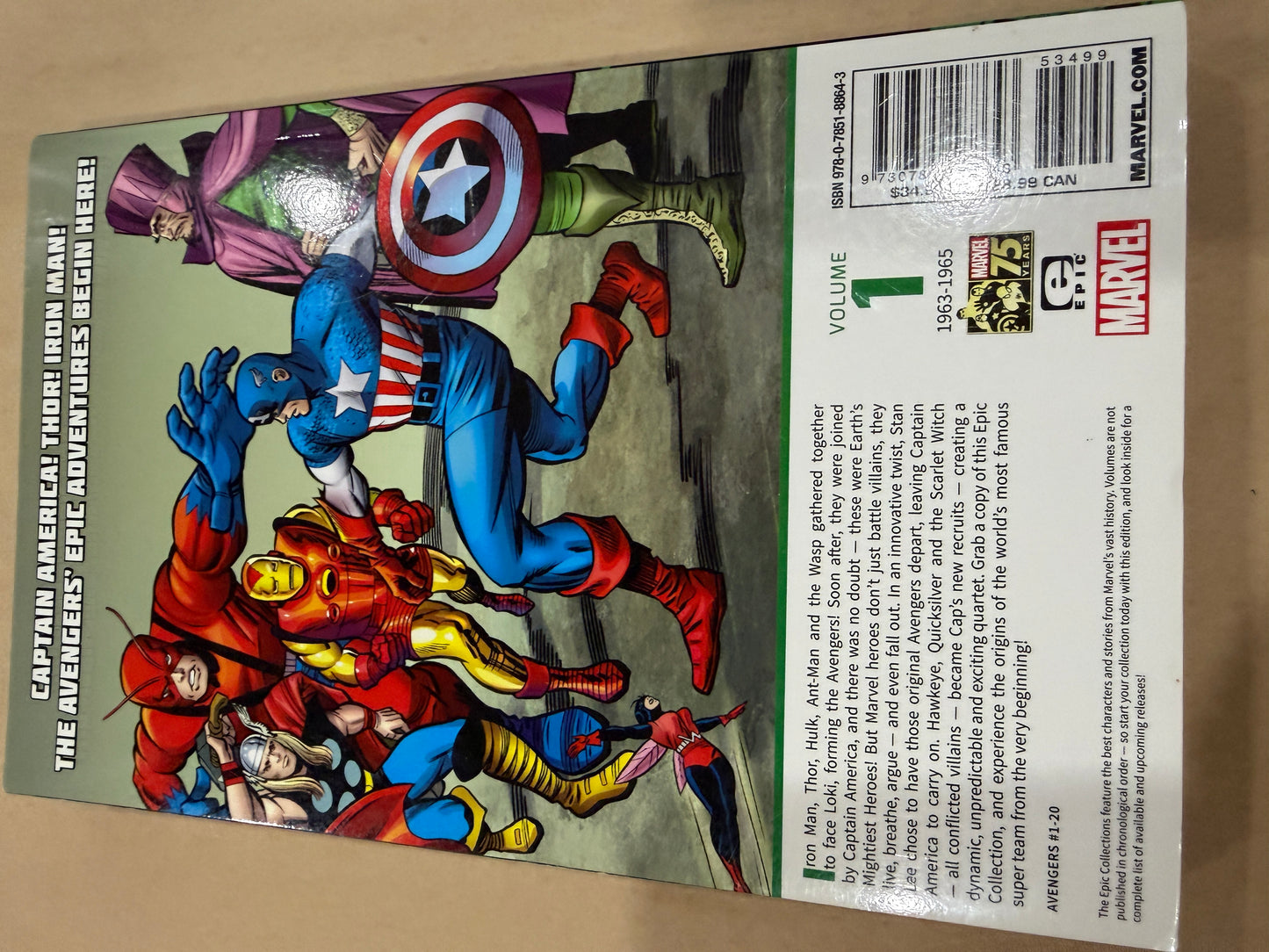 Epic Collection The Avengers #1 Earth's Mightiest Heroes