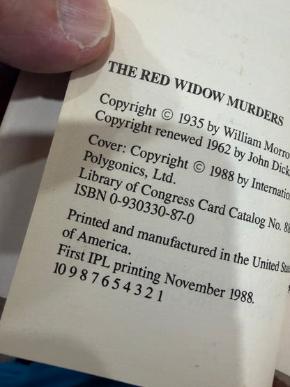The Red Widow Murders by Carter Dickson (John Dickson Carr)