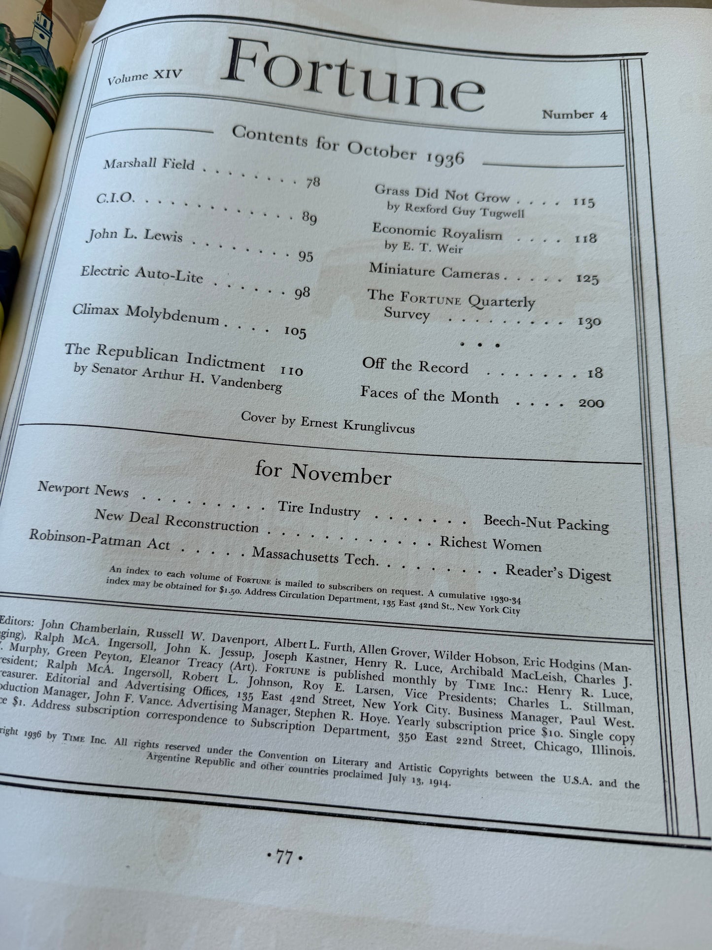 Fortune Oct 1936