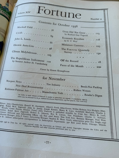 Fortune Oct 1936