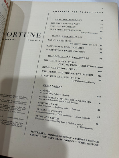 Fortune Magazine  August1942 complete