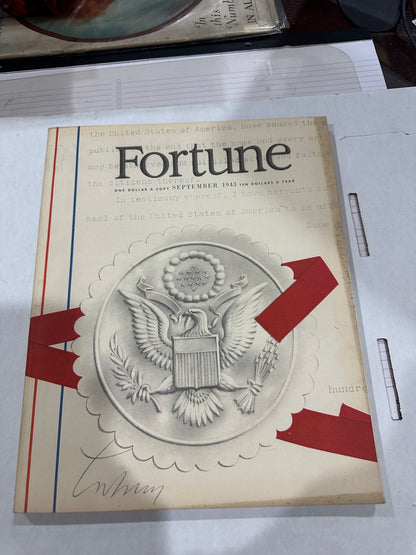 Fortune Magazine  Sept 1943 complete