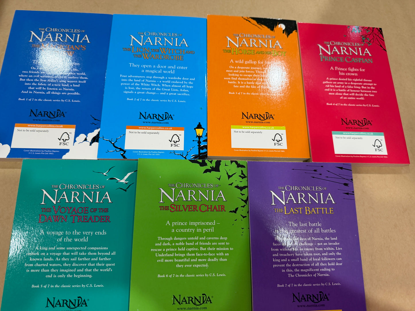 THE CRONICLES OF NARNIA: 7 book box set