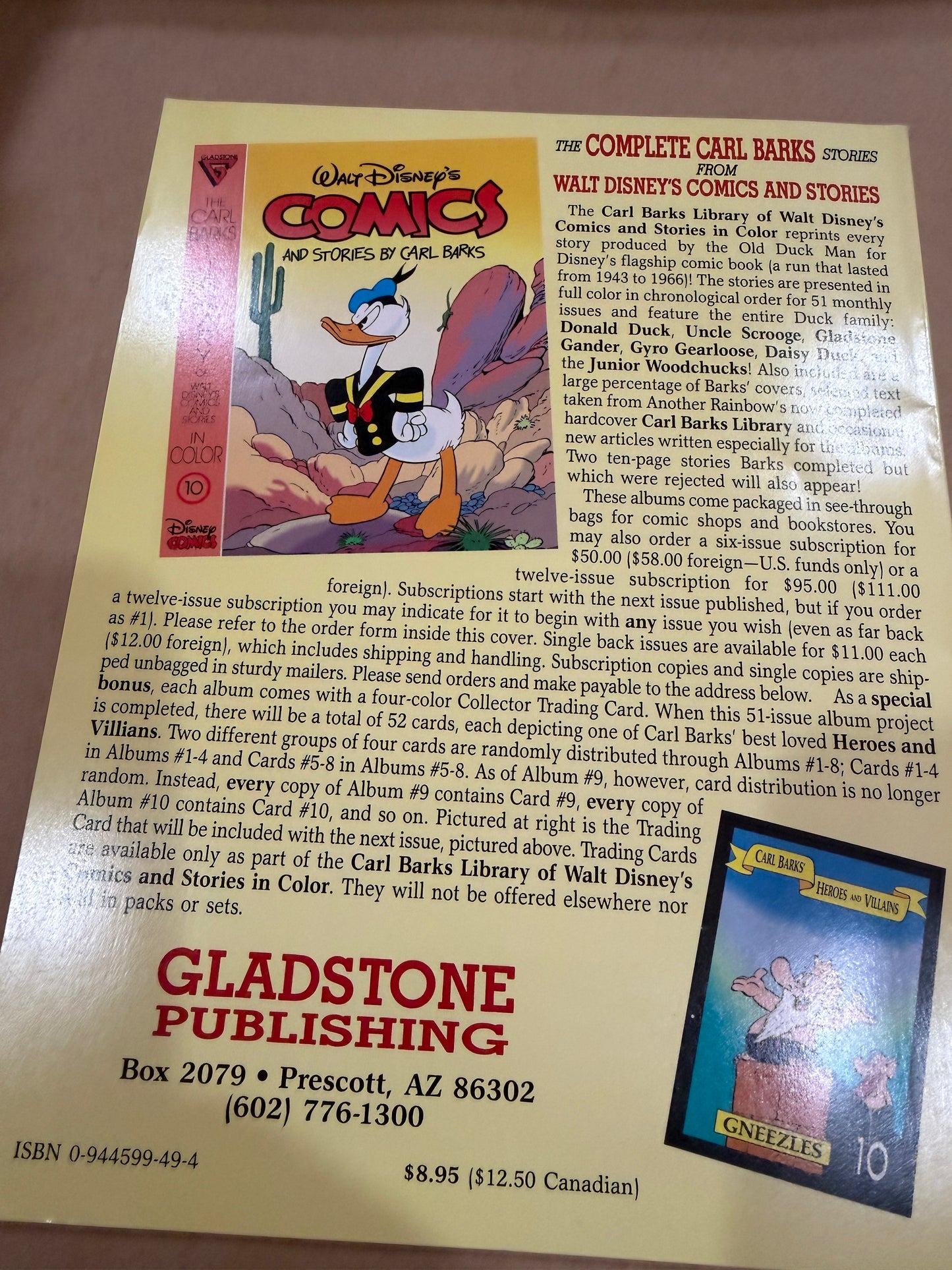 The Carl Barks Library of WD comics and stories # 9
