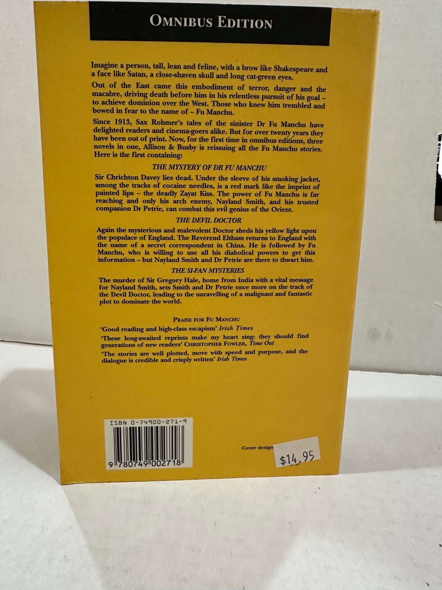The Fu Manchu Omnibus