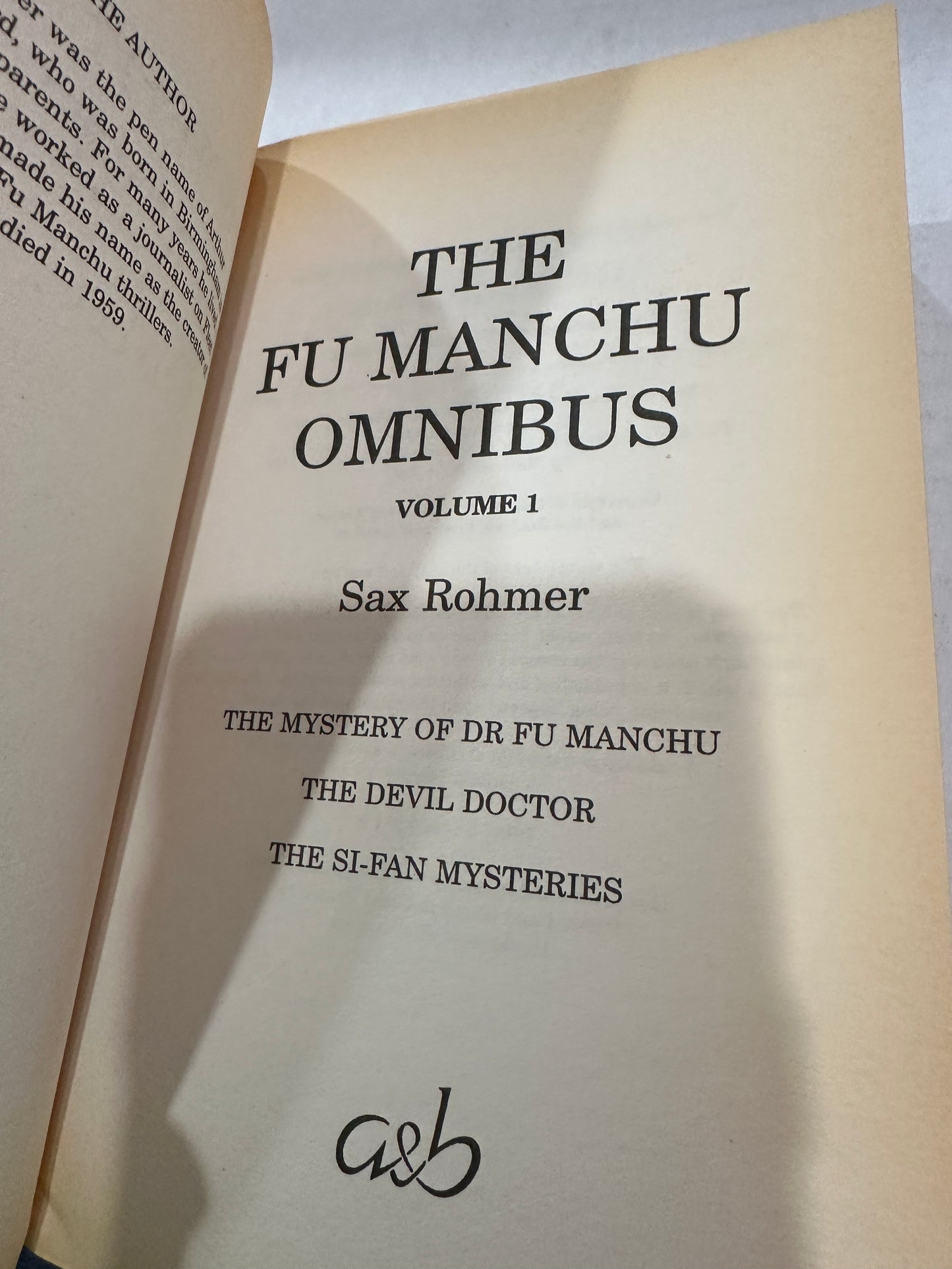 The Fu Manchu Omnibus