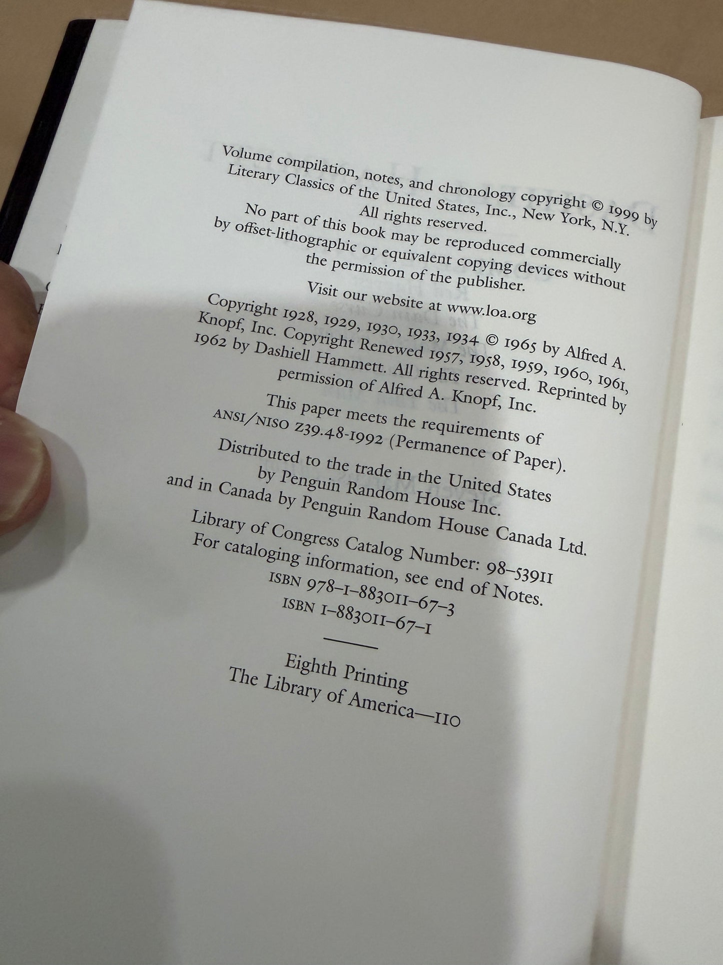 Dashiell Hamett: The Complete Novels