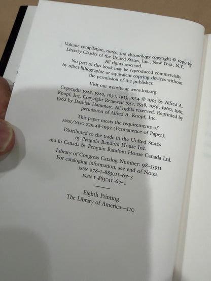 Dashiell Hamett: The Complete Novels
