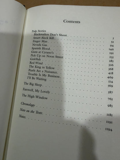 Chandler: Stories and early novels
