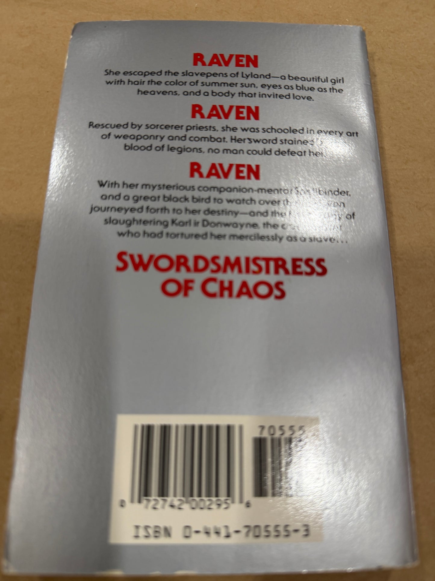 RAVEN Swordsmistress of Chaos