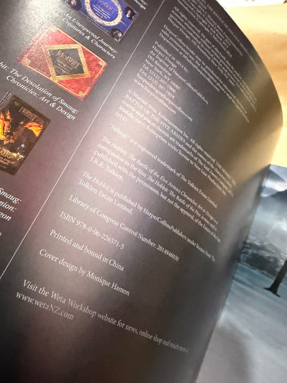 The Hobbit: The battle of the five armies Chronicles art & Design