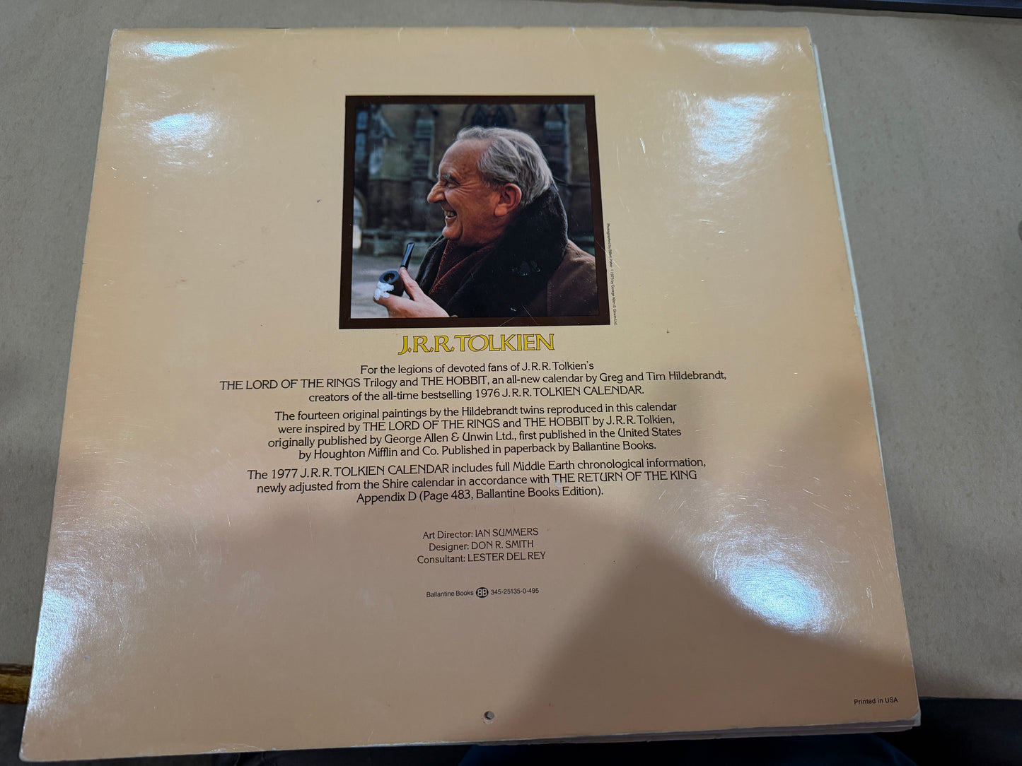 1977 J.R.R. Tolkien calendar