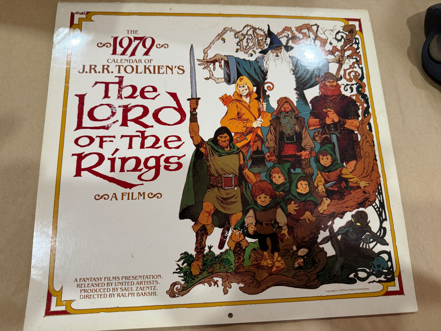 1979 J.R.R. Tolkien calendar