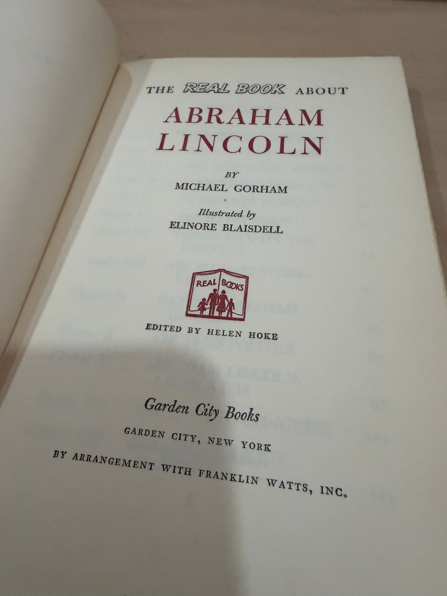 The Real Book about Abraham Lincoln