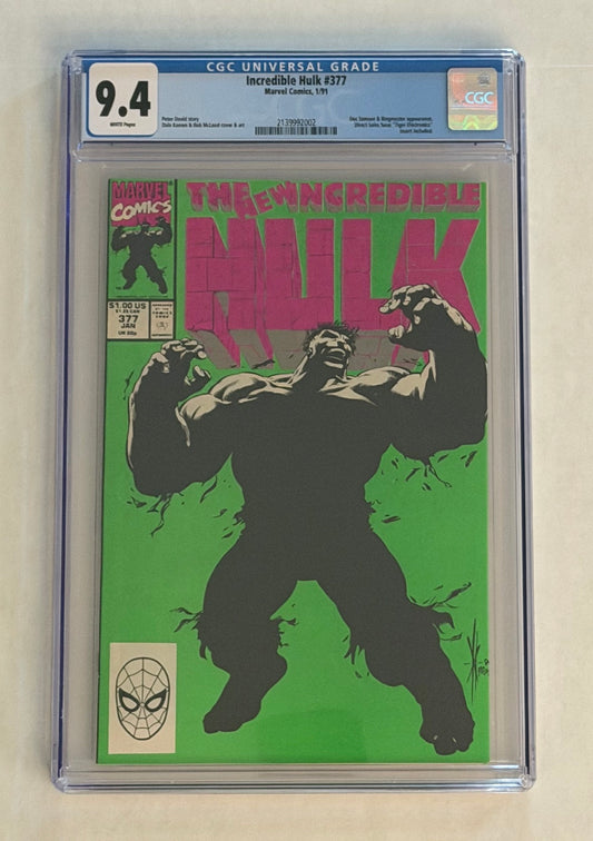 The Incredible Hulk #377 (9.4 Graded)