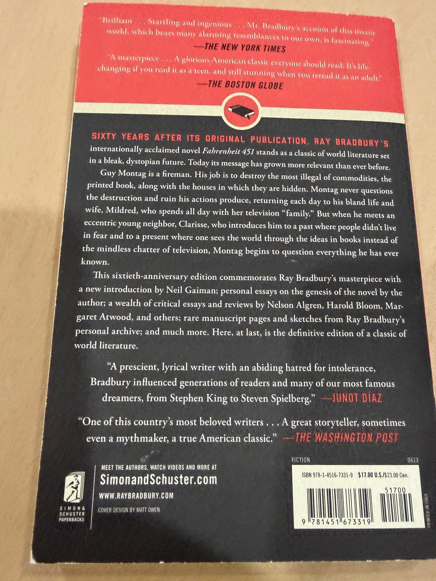 Fahrenheit 451  60th anniversary edition