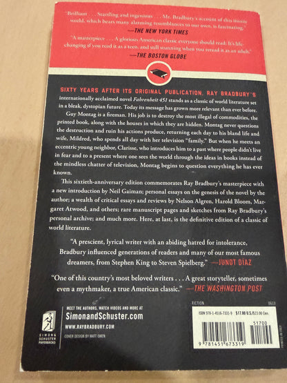 Fahrenheit 451  60th anniversary edition