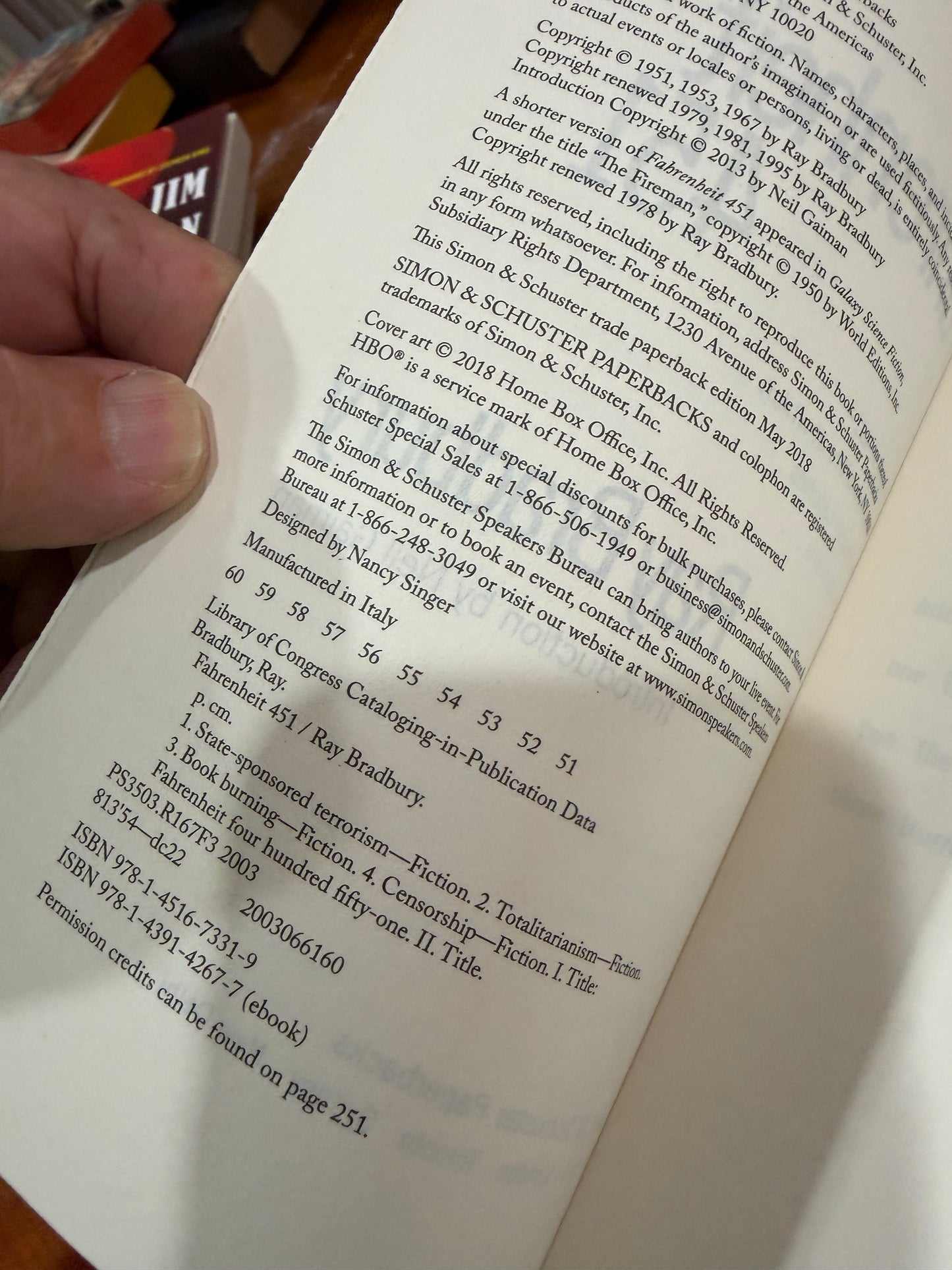 Fahrenheit 451  60th anniversary edition